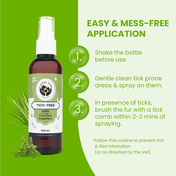 FurBall Story Tick & Flea Repelling Spray For Dogs & Cats