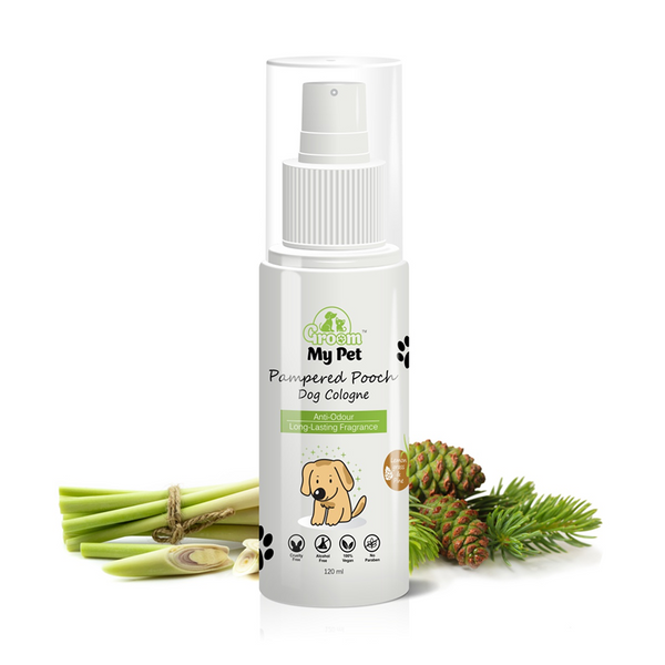 Groom My Pet Lemongrass & Pine Pampered Pooch Cologne for Dogs