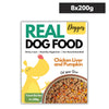 Doggos Chicken and Pumpkin Real Fresh Dog Wet Food (200g) Dogs-Fresh Food Doggos 8x200g