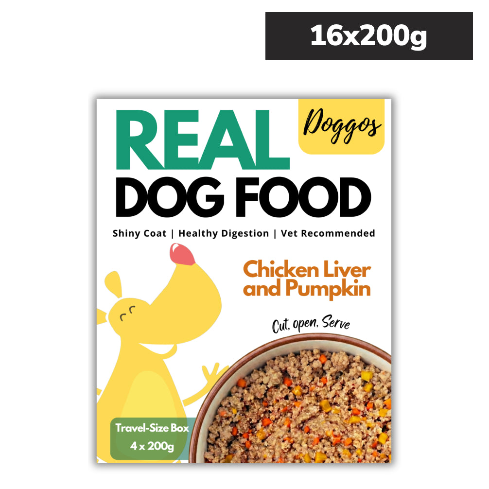 Doggos Chicken and Pumpkin Real Fresh Dog Wet Food (200g) Dogs-Fresh Food Doggos 16x200g