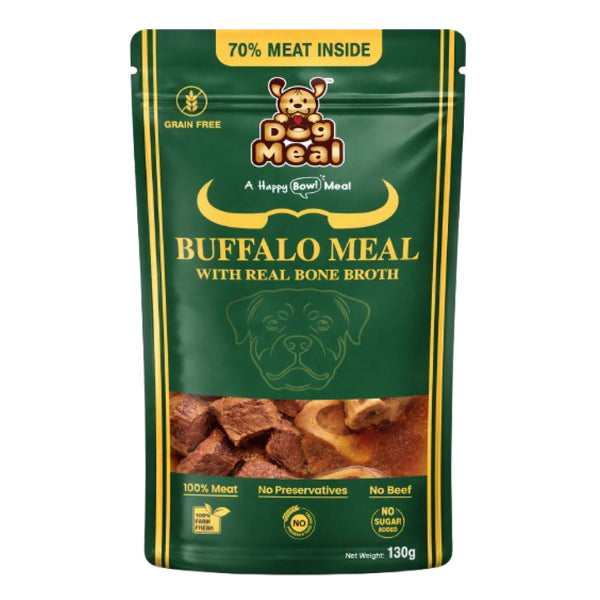 Dog Meal Buffalo Meal with Real Bone Broth Dog Wet Food