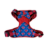 Dogobow Double Padded Harness with Hearty Print for Dogs (Blue and red ) Dogs-Collar, Leashes, harnesses Dogobow Dropship S