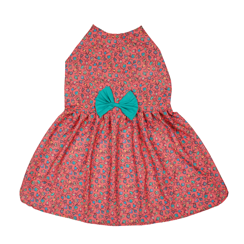 Skatrs Bold Fuchsia Printed Dress for Dogs and Cats (Pink) Both-Clothing & Accessories Skatrs