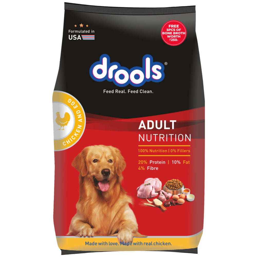 Drools Chicken and Egg Adult Dog Dry Food Dogs- Dry Food Drools 2.8kg