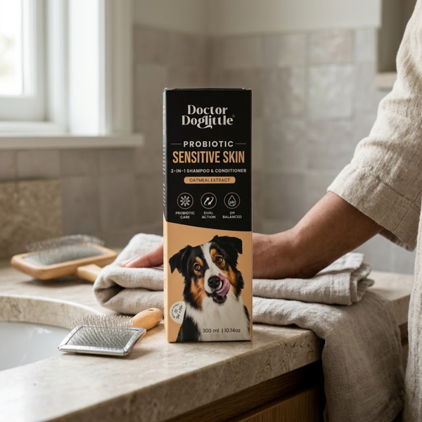 Doctor Doglittle Probiotic Sensitive Skin 2 in 1 Shampoo and Conditioner for Dogs