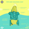 Pets Way TPU Raincoat with Cap for Dogs (Haze Teal) Dogs-Clothing & Accessories Pets Way Dropship