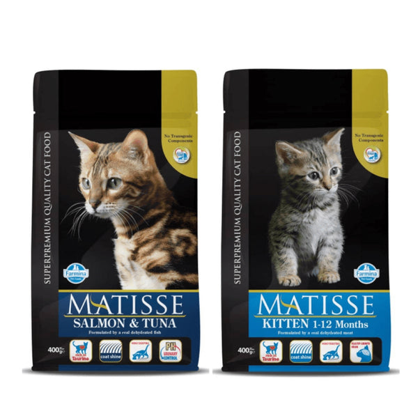 Farmina Matisse Salmon & Tuna Adult and Kitten Cat Dry Food Combo (10kg+400g)