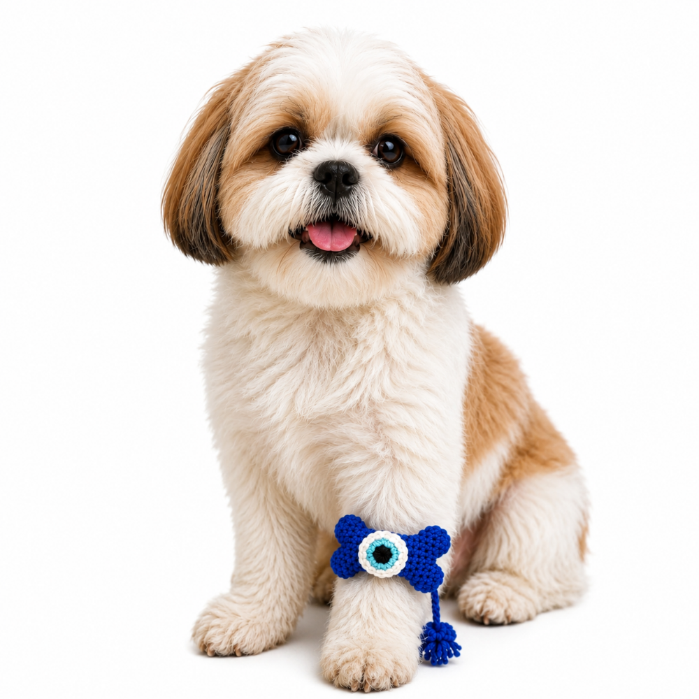 Raksha Bandhan Evil Eye Bone Rakhi for Dogs & Cats by 15 Furries Both-Clothing & Accessories 15 Furries Dropship