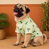 15 Furries Linen Bone Embroidered Kurta for Dogs (Mint Green) Dogs-Clothing & Accessories 15 Furries Dropship