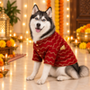 15 Furries Jashn Crimson Sherwani for Dogs (Red/Gold) Dogs-Clothing & Accessories 15 Furries Dropship