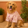 15 Furries Linen Bone Embroidered Kurta for Dogs (Lavender) Dogs-Clothing & Accessories 15 Furries Dropship XXS