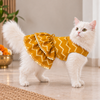 15 Furries Zari Gold Lehenga for Dogs & Cats (Mustard Yellow) Both-Clothing & Accessories 15 Furries Dropship