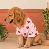 15 Furries Linen Heart Embroidered Kurta for Dogs (Baby Pink) Dogs-Clothing & Accessories 15 Furries Dropship