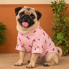 15 Furries Linen Bone Embroidered Kurta for Dogs (Lavender) Dogs-Clothing & Accessories 15 Furries Dropship