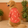 15 Furries Linen Bone Embroidered Kurta for Dogs (Grape Red) Dogs-Clothing & Accessories 15 Furries Dropship