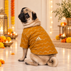 15 Furries Jashn Mustard Sherwani for Dogs (Yellow/Gold) Dogs-Clothing & Accessories 15 Furries Dropship