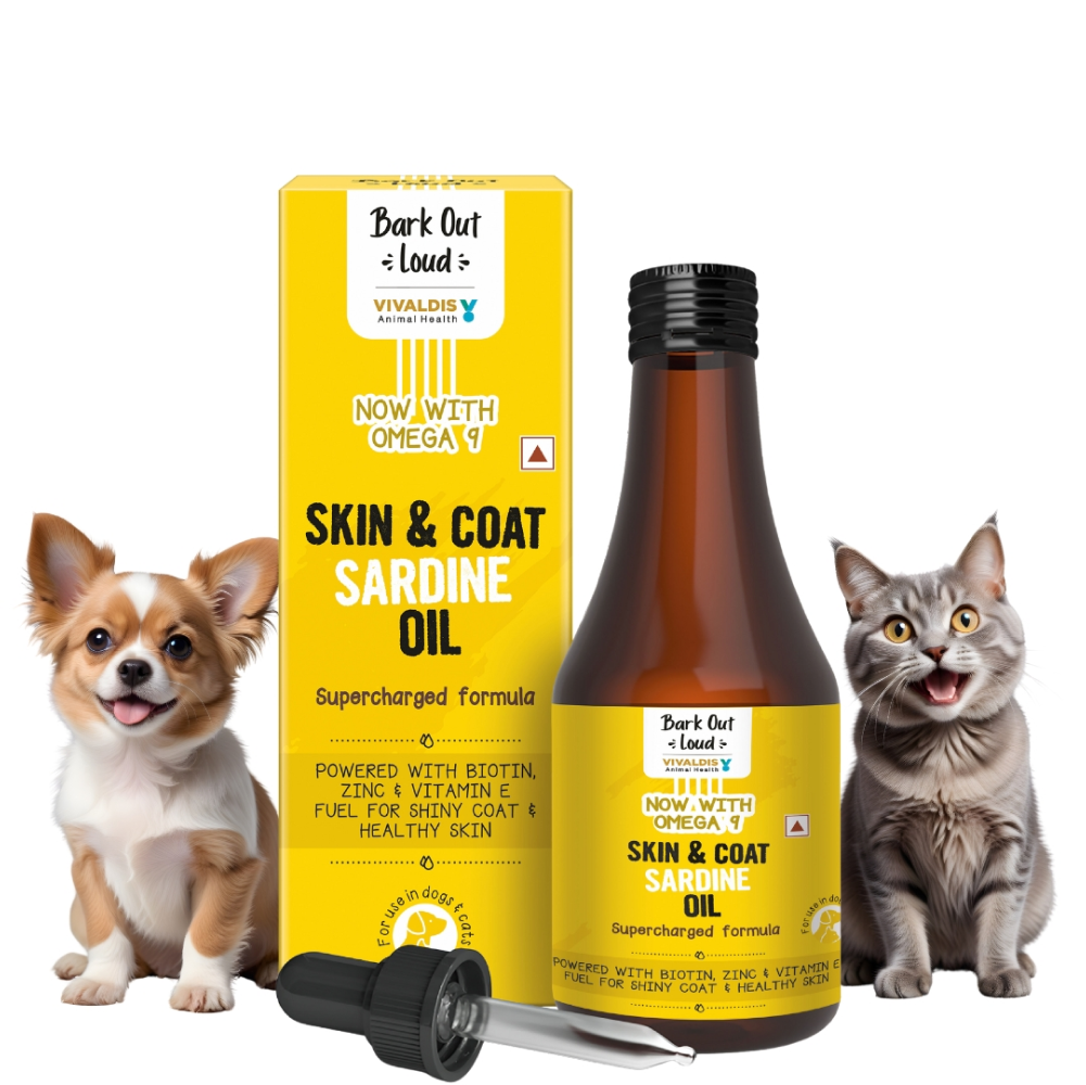 Bark Out Loud Skin & Coat Sardine Oil for Dogs and Cats Both-Health & Wellness Bark Out Loud