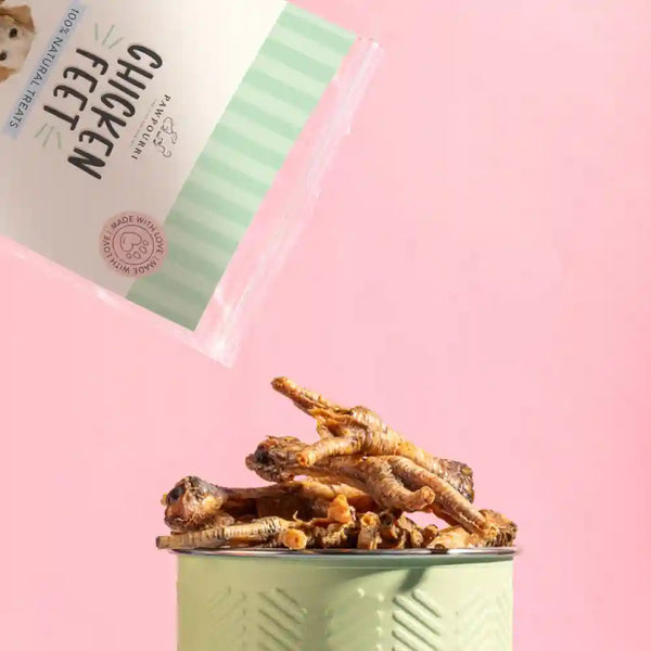 Pawpourri 100% Natural Chicken Feet Dog Treat