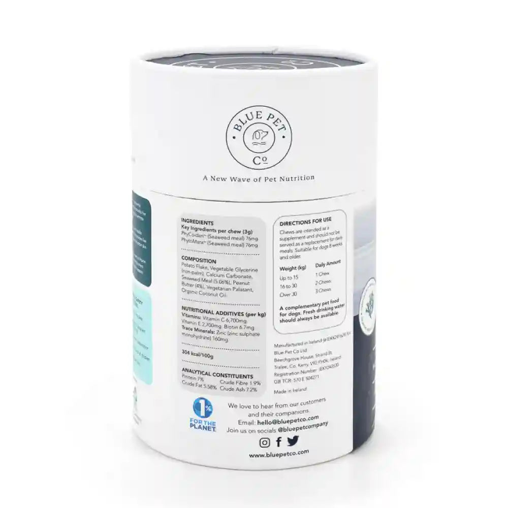 Blue Pet Co Go Shine Peanut Butter Flavor Skin & Coat Chewable Supplement for Dogs Dogs-Health & Wellness Blue Pet Co Dropship