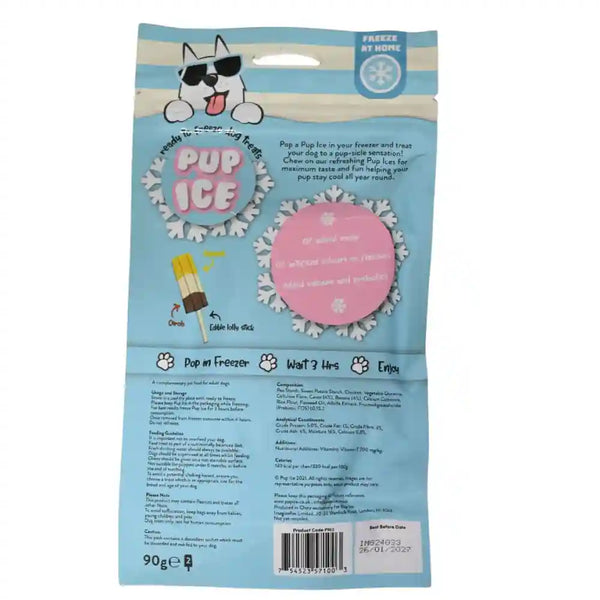 Pup Ice Chocolate and Banana Flavoured Rocket Lollies Dog Treat
