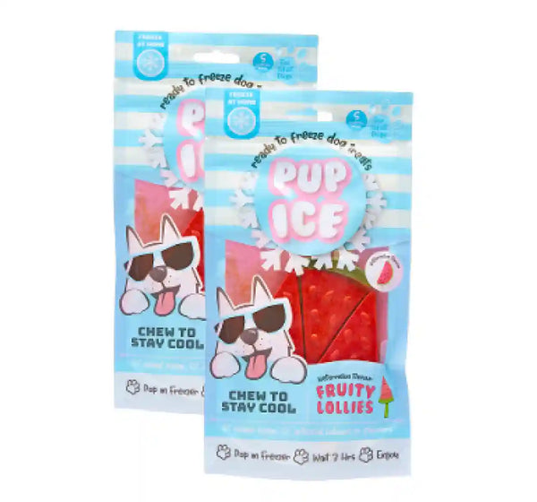 Pup Ice Watermelon Flavoured Fruity Lollies Dog Treat Supertails