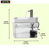 Skatrs Transparent Water Fountain for Dogs and Cats Both-Bowls & Feeders Skatrs