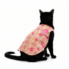 Skatrs Cotton Shirt for Dogs and Cats (Off White and Pink Lotus) Both-Clothing & Accessories Skatrs