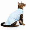 Skatrs Cotton Shirt for Dogs and Cats (Blue and White Stripes) Both-Clothing & Accessories Skatrs