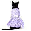 Skatrs Cotton Dress for Dogs and Cats (Lavender and White) Both-Clothing & Accessories Skatrs