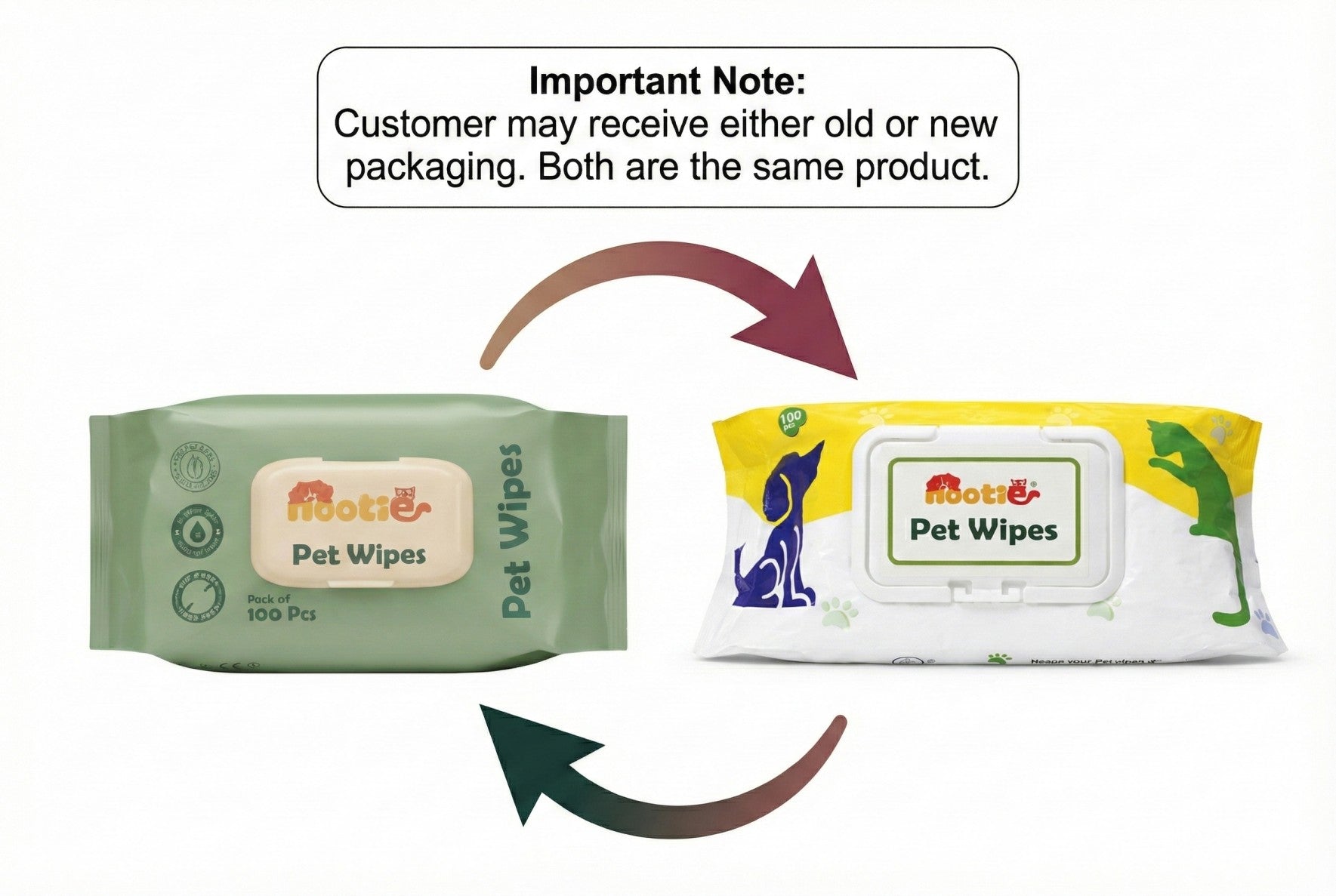 Nootie Wet Wipes for Dogs and Cats Both-Grooming Supplies Nootie