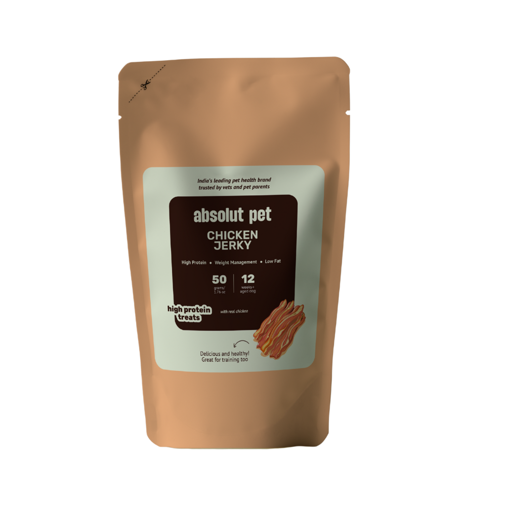 Absolut Pet High Protein Low Fat Chicken Jerky Treats for Dogs Dog Treats + Others Absolut Pet 50g
