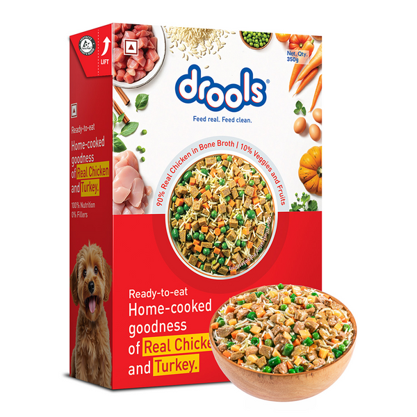 Drools Tetra Pack Real Chicken Turkey Dog Fresh Food