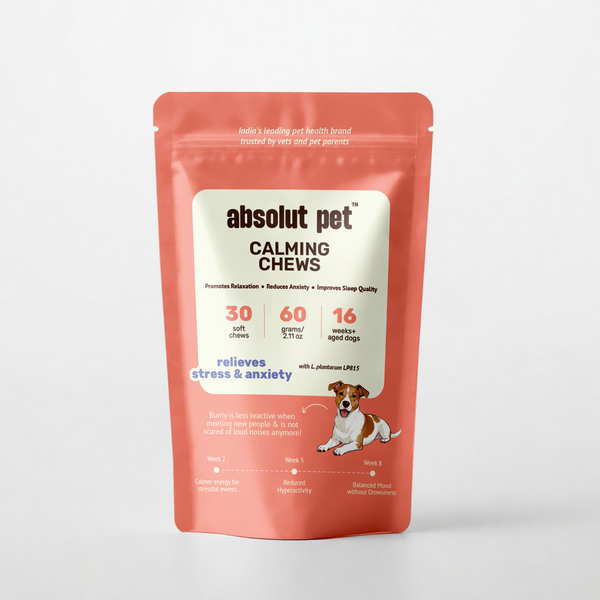 Absolut Pet Calming Chews Supplements Relieves Stress & Anxiety for Dogs