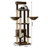 Furrlovers Multi Level Cat Tree Tower with Scratching Posts, Hammock & Condo (Brown) Cats-Toys Furrlovers Dropship