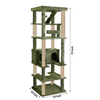Furrlovers Multilevel Cat Tree with Condo, Ladder & Jute Rope Scratching Posts (Green) Cats-Toys Furrlovers Dropship