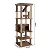 Furrlovers Multilevel Cat Tree with Condo, Ladder & Jute Rope Scratching Posts (Brown) Cats-Toys Furrlovers Dropship