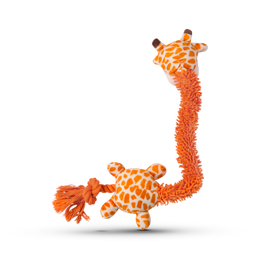 Barkbutler Garry The Giraffe Plush Toy for Dogs | For Soft Chewers Dogs-Toys Barkbutler
