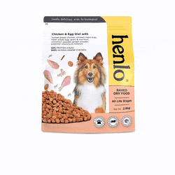 Henlo Chicken and Egg Baked Dry Food for Adult Dogs & Puppies | 100% Human Grade Ingredients