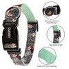 Glucklich Polyester Printed Adjustable Collar for Dogs (Green Forest)