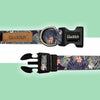 Glucklich Polyester Printed Adjustable Collar for Dogs (Green Forest)