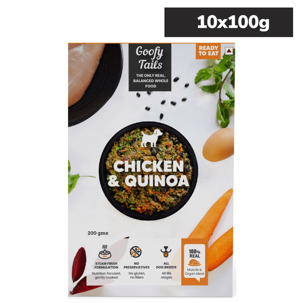 Goofy Tails Chicken and Quinoa Dogs and Puppies Fresh Food