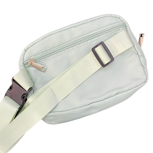 Talking Dog Club Cat Mama Waist Pouch Carry All Tote Bag for Women (Sage Green)