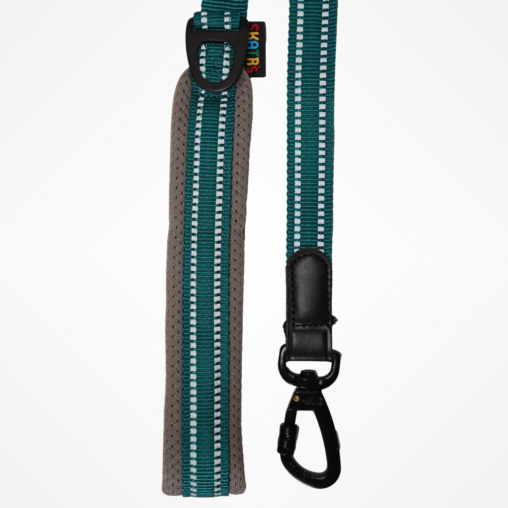 Skatrs Adventure in Style & Comfort Ocean Wave Leash for Dogs and Cats (Blue) Both-Collar, Leashes, harnesses Skatrs S: 1.5cm Width