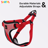 Skatrs Adventure in Style & Comfort Fiery Padded Harness for Dogs (Red) Dogs-Collar, Leashes, harnesses Skatrs