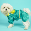 Pets Way TPU Raincoat with Cap for Dogs (Haze Teal) Dogs-Clothing & Accessories Pets Way Dropship XS