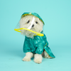 Pets Way TPU Raincoat with Cap for Dogs (Haze Teal) Dogs-Clothing & Accessories Pets Way Dropship