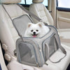 KUTKUT Soft Sided Airline Approved Collapsible Travel Carrier for Small Dogs & Cat (Grey) Both-Bedding, Mats & Travel Supplies KUTKUT Dropship