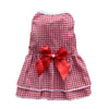 KUTKUT Polycotton Striped Princess Summer Frock Apparel for Dogs (Red) Dogs-Clothing & Accessories KUTKUT Dropship L