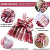 KUTKUT Plaid Dress with Bow Tie Harness Leash Set for Small Dogs & Cats (Red) Dogs-Clothing & Accessories KUTKUT Dropship