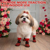 KUTKUT Adjustable Elastic Strapped Anti Slip Grip Paw Socks for Dogs (Red) Dogs-Clothing & Accessories KUTKUT Dropship